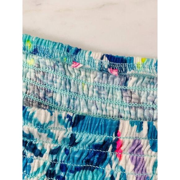 Lilly Pulitzer Trina Beach Dress Approx XSmall SEE Measurements Sparkle Blue EUC - Picture 8 of 8